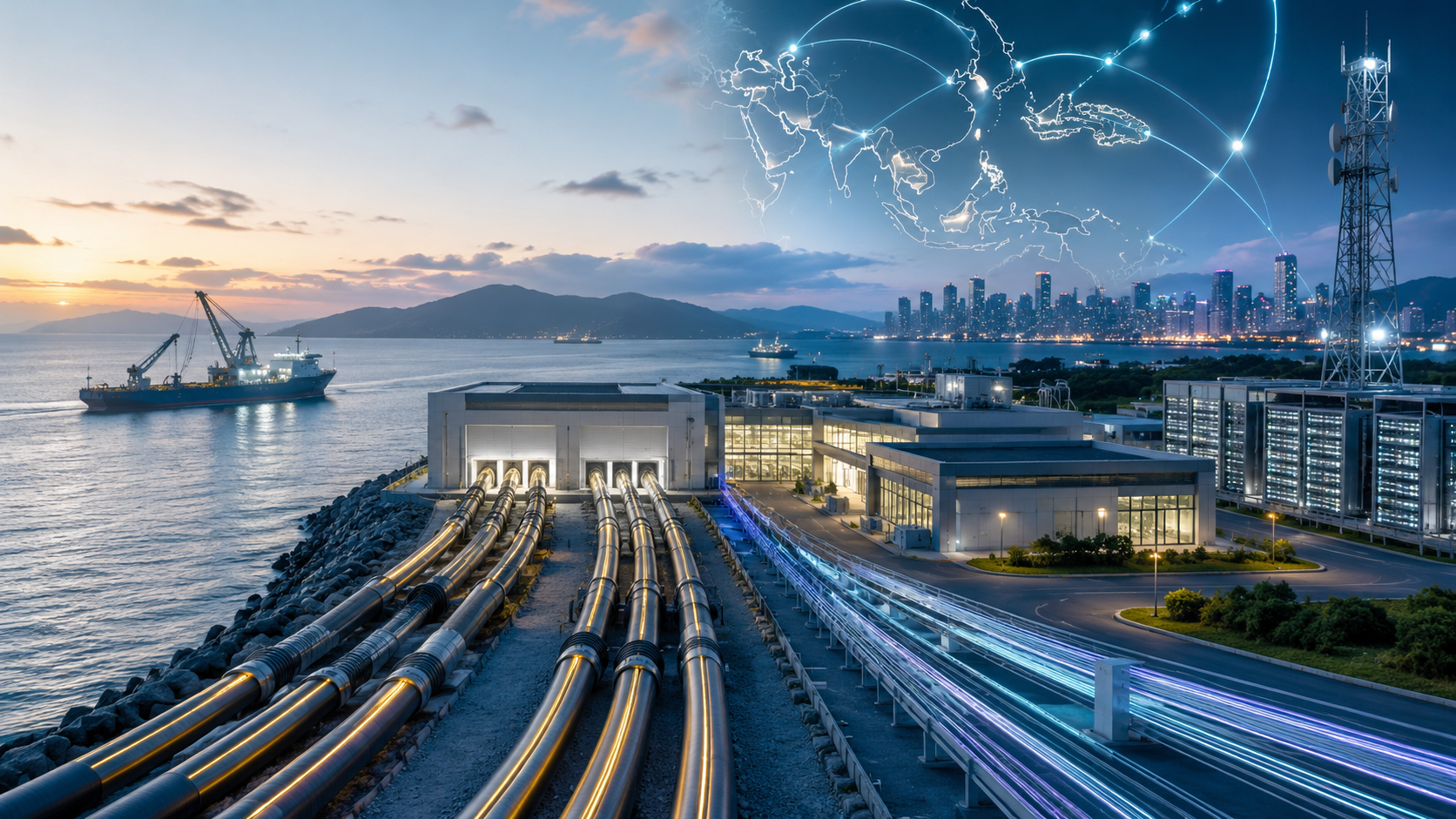 Connectivity infrastructure: subsea cables, fiber networks and internet exchange infrastructure